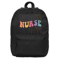 Groovy Nurse  School Nurse RN ICU ER Pediatric 16 in Basic Backpack