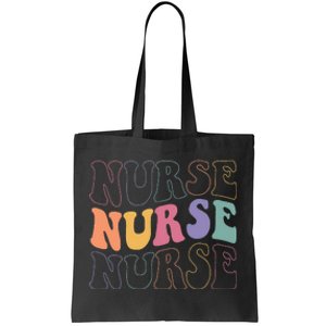 Groovy Nurse  School Nurse RN ICU ER Pediatric Tote Bag