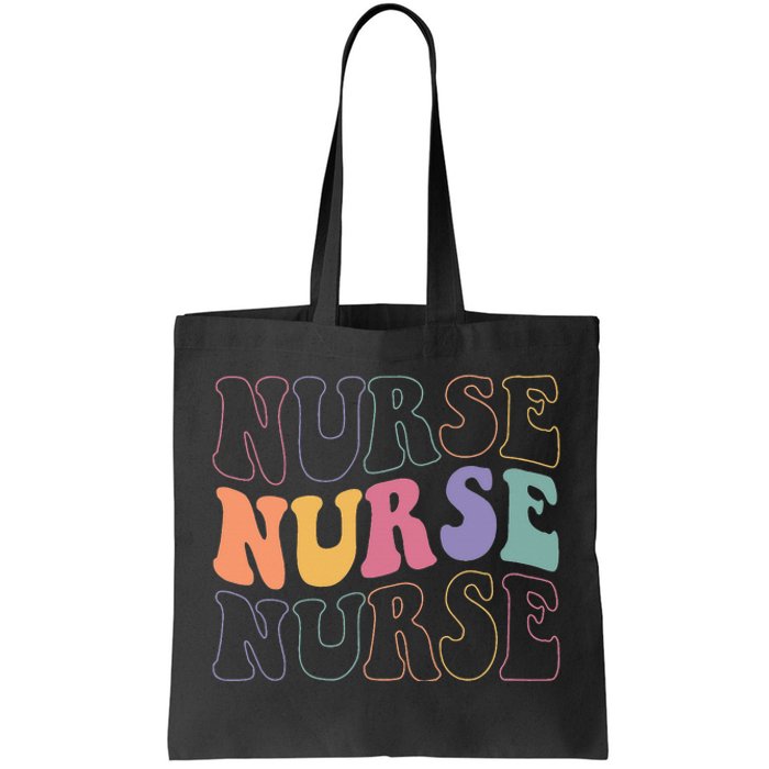 Groovy Nurse  School Nurse RN ICU ER Pediatric Tote Bag