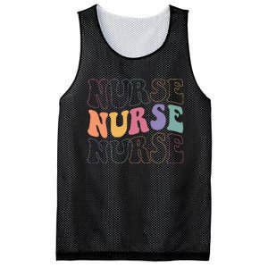 Groovy Nurse  School Nurse RN ICU ER Pediatric Mesh Reversible Basketball Jersey Tank