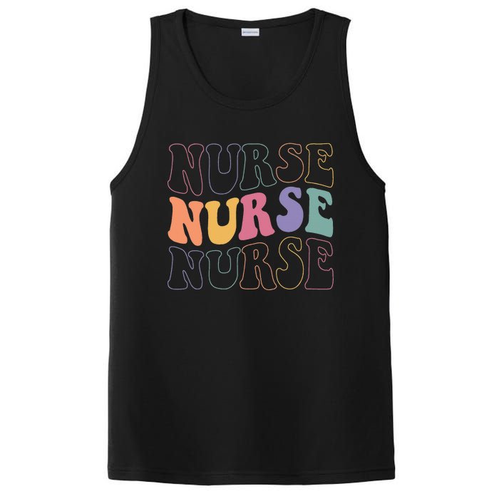 Groovy Nurse  School Nurse RN ICU ER Pediatric PosiCharge Competitor Tank