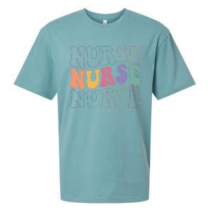 Groovy Nurse  School Nurse RN ICU ER Pediatric Sueded Cloud Jersey T-Shirt