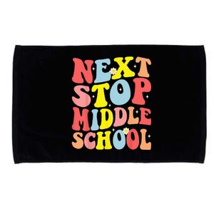 Groovy Next Stop Middle School Elementary School Graduation Microfiber Hand Towel