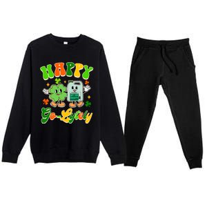 Gi Nurse St PatrickS Day Gastroenterologist Happy Golytely Premium Crewneck Sweatsuit Set