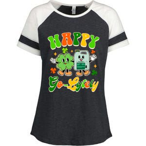 Gi Nurse St PatrickS Day Gastroenterologist Happy Golytely Enza Ladies Jersey Colorblock Tee