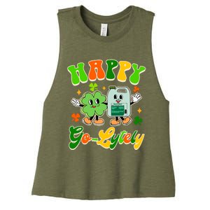 Gi Nurse St PatrickS Day Gastroenterologist Happy Golytely Women's Racerback Cropped Tank