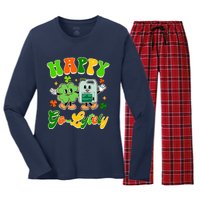 Gi Nurse St PatrickS Day Gastroenterologist Happy Golytely Women's Long Sleeve Flannel Pajama Set 