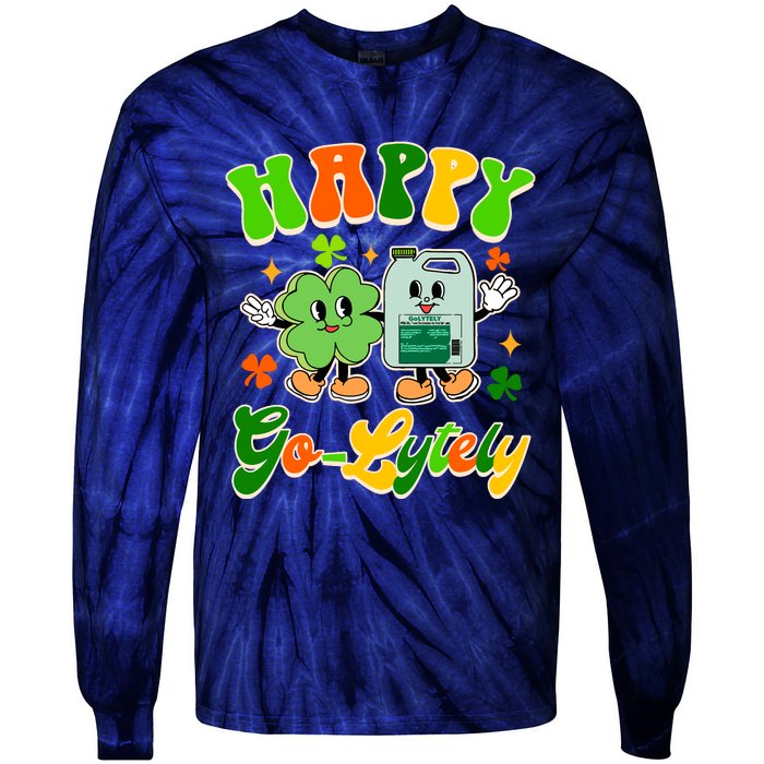 Gi Nurse St PatrickS Day Gastroenterologist Happy Golytely Tie-Dye Long Sleeve Shirt