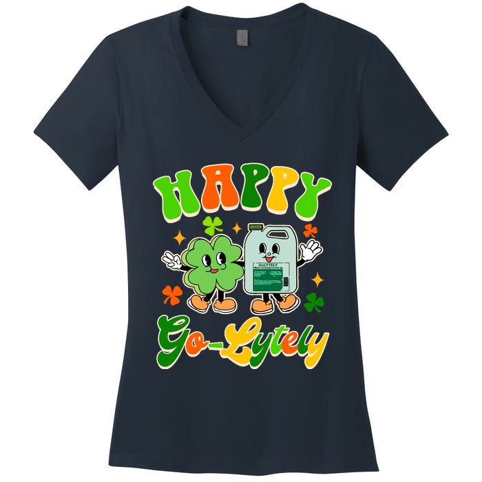 Gi Nurse St PatrickS Day Gastroenterologist Happy Golytely Women's V-Neck T-Shirt