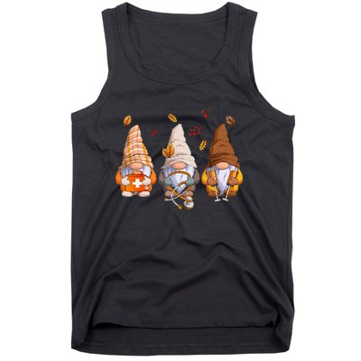 Gnome Nurse Thanksgiving Stethoscope Nurse Life Gnome Tank Top