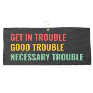 Good Necessary Trouble Large Microfiber Waffle Golf Towel