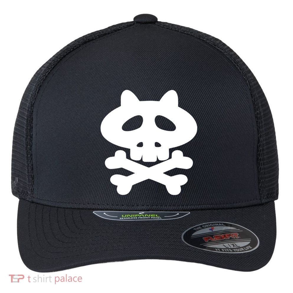 Gaki No Tsukai Batsu Game Dokuro Mark (White) Flexfit Unipanel Trucker Cap