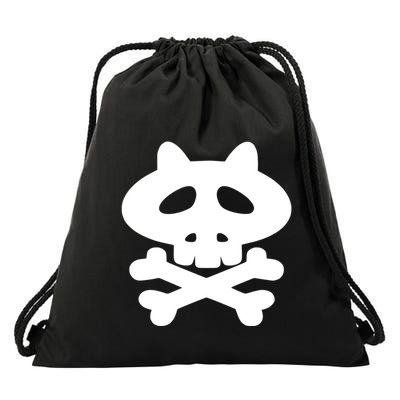 Gaki No Tsukai Batsu Game Dokuro Mark (White) Drawstring Bag
