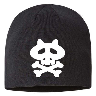 Gaki No Tsukai Batsu Game Dokuro Mark (White) Sustainable Beanie