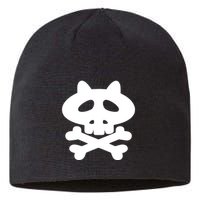 Gaki No Tsukai Batsu Game Dokuro Mark (White) Sustainable Beanie