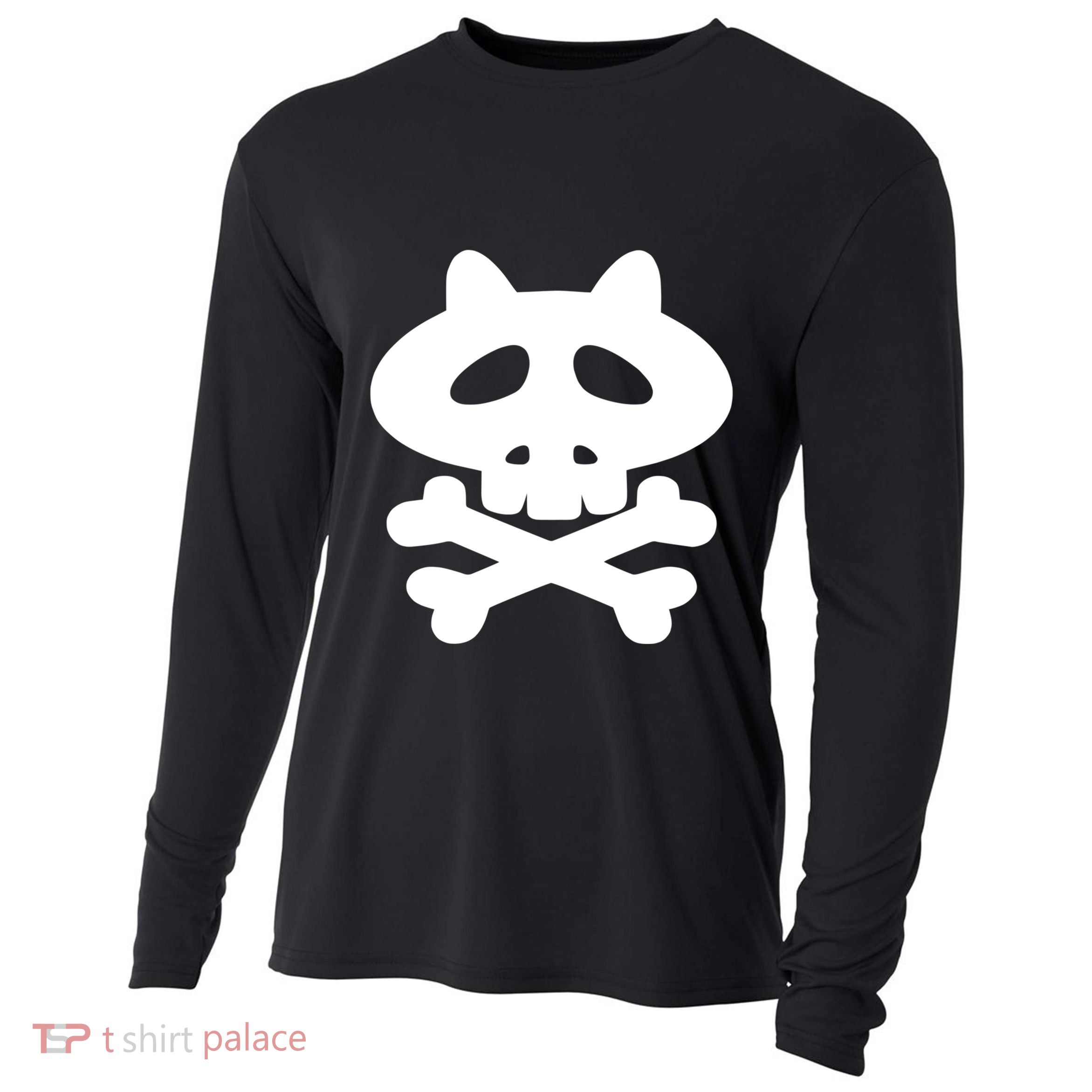 Gaki No Tsukai Batsu Game Dokuro Mark (White) Cooling Performance Long Sleeve Crew
