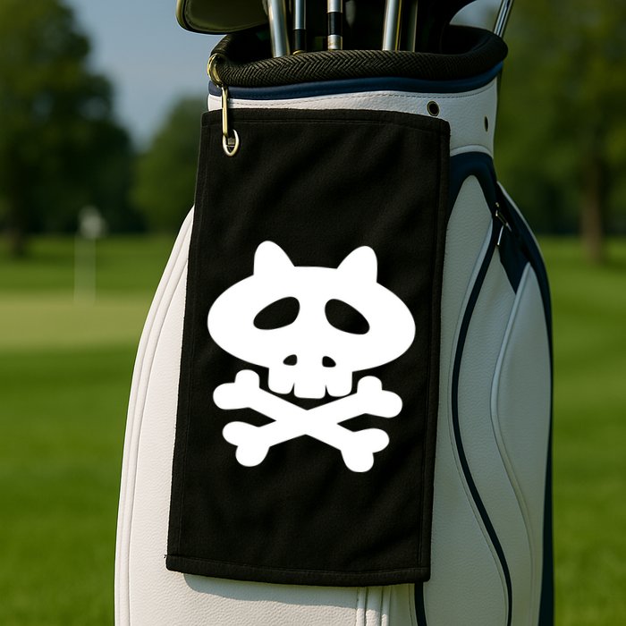 Gaki No Tsukai Batsu Game Dokuro Mark (White) Golf Towel