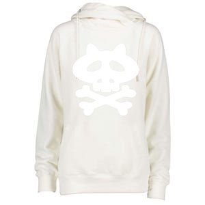 Gaki No Tsukai Batsu Game Dokuro Mark (White) Womens Funnel Neck Pullover Hood