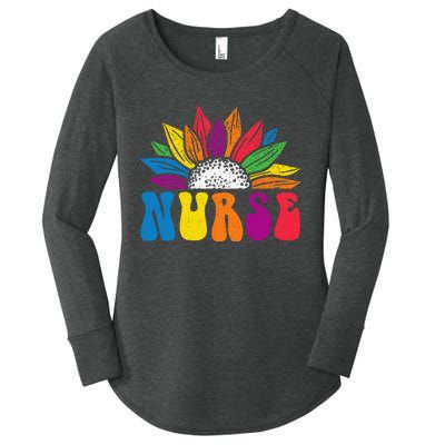 Groovy Nurse Tee  Future Nurse Appreciation Nursing Women's Perfect Tri Tunic Long Sleeve Shirt