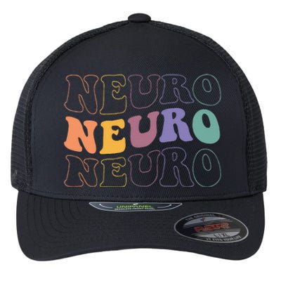 Groovy Neuro Trauma Icu Nurse Neurology Nurse Neuroscience Flexfit Unipanel Trucker Cap