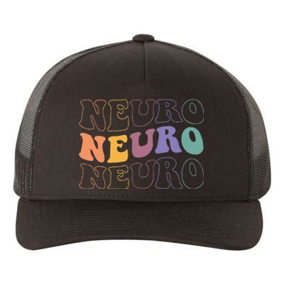 Groovy Neuro Trauma Icu Nurse Neurology Nurse Neuroscience Yupoong Adult 5-Panel Trucker Hat