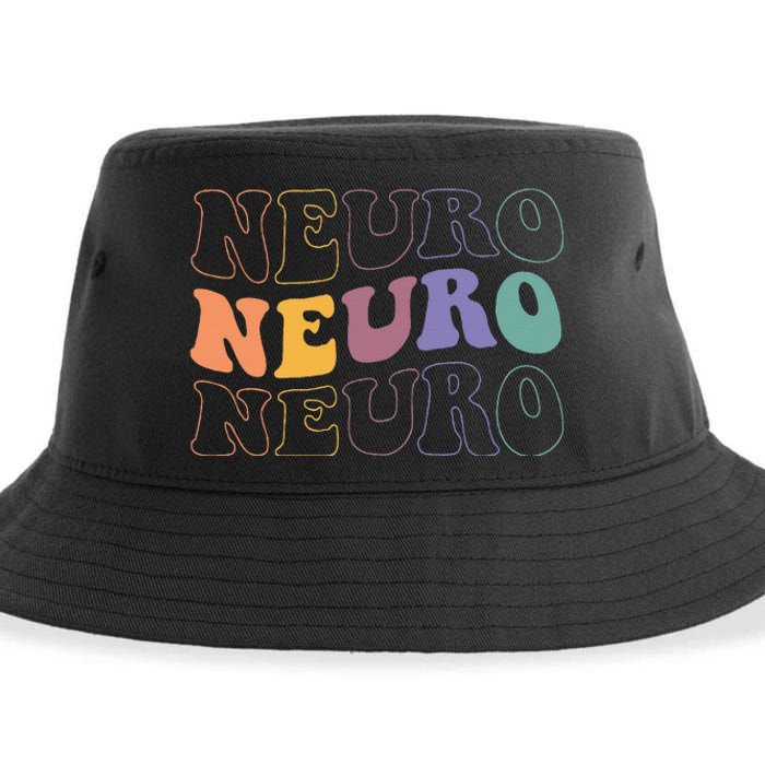 Groovy Neuro Trauma Icu Nurse Neurology Nurse Neuroscience Sustainable Bucket Hat