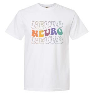 Groovy Neuro Trauma Icu Nurse Neurology Nurse Neuroscience Garment-Dyed Heavyweight T-Shirt