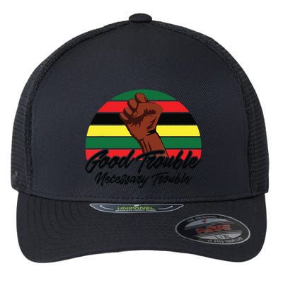 Good Necessary Trouble For Social Justice Flexfit Unipanel Trucker Cap