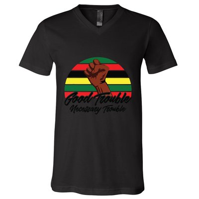 Good Necessary Trouble For Social Justice V-Neck T-Shirt
