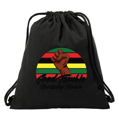 Good Necessary Trouble For Social Justice Drawstring Bag
