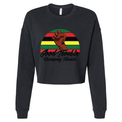 Good Necessary Trouble For Social Justice Cropped Pullover Crew