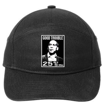 Good Necessary Trouble Corey Booker 25 Hrs And 5 Mins Funny  7-Panel Snapback Hat