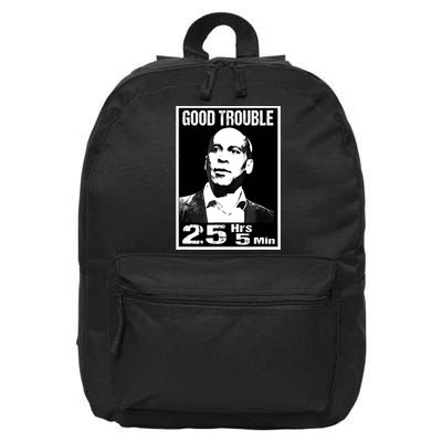 Good Necessary Trouble Corey Booker 25 Hrs And 5 Mins Funny  16 in Basic Backpack