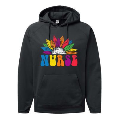 Groovy Nurse Tee Wo Future Nurse Appreciation Nursing Performance Fleece Hoodie