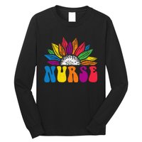 Groovy Nurse Tee Wo Future Nurse Appreciation Nursing Long Sleeve Shirt