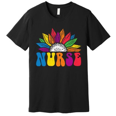 Groovy Nurse Tee Wo Future Nurse Appreciation Nursing Premium T-Shirt