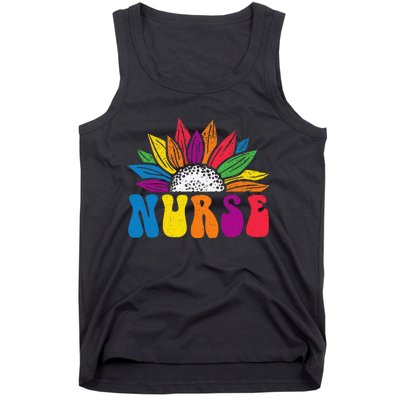 Groovy Nurse Tee Wo Future Nurse Appreciation Nursing Tank Top