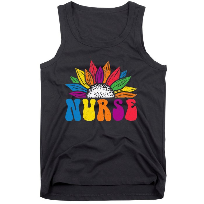 Groovy Nurse Tee Wo Future Nurse Appreciation Nursing Tank Top