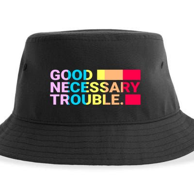 Good Necessary Trouble LGBTQ Sustainable Bucket Hat