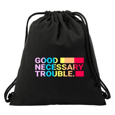 Good Necessary Trouble LGBTQ Drawstring Bag