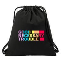 Good Necessary Trouble LGBTQ Drawstring Bag