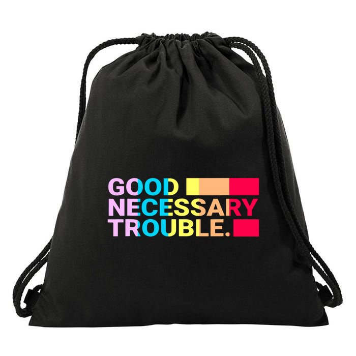 Good Necessary Trouble LGBTQ Drawstring Bag
