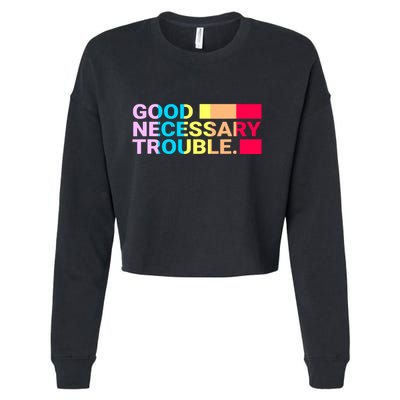 Good Necessary Trouble LGBTQ Cropped Pullover Crew