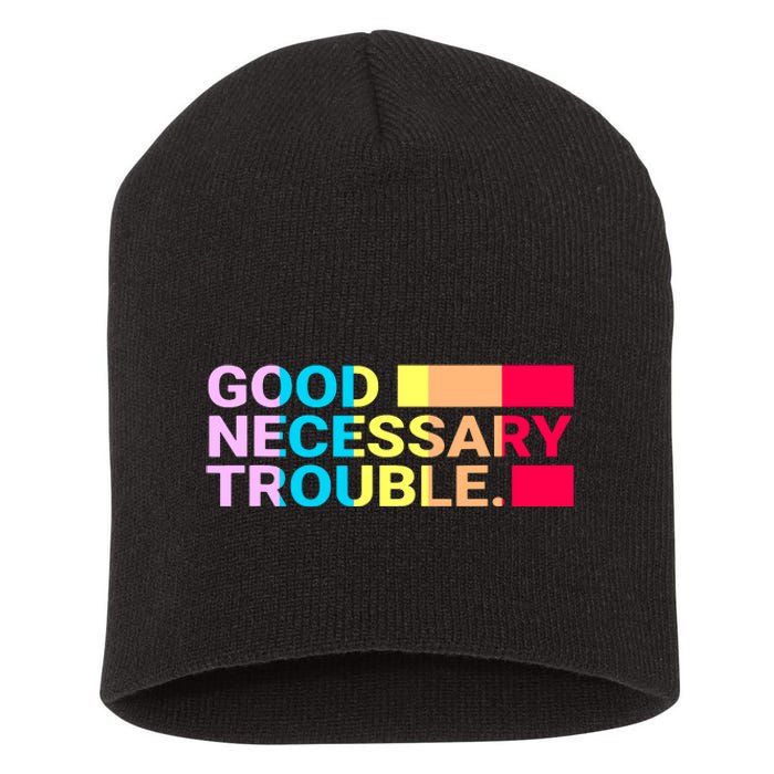 Good Necessary Trouble LGBTQ Short Acrylic Beanie