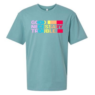 Good Necessary Trouble LGBTQ Sueded Cloud Jersey T-Shirt