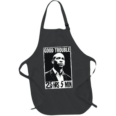 Good Necessary Trouble Corey Booker 25 Hrs And 5 Mins Funny Full-Length Apron With Pockets