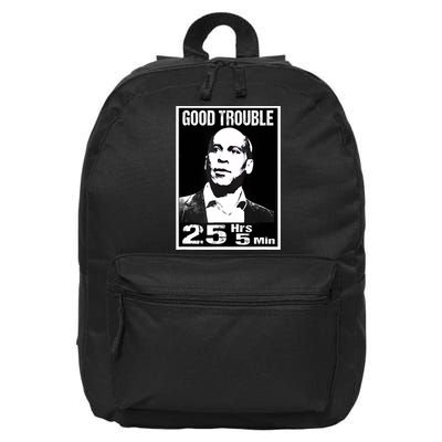 Good Necessary Trouble Corey Booker 25 Hrs And 5 Mins Funny 16 in Basic Backpack