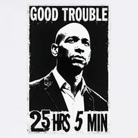 Good Necessary Trouble Corey Booker 25 Hrs And 5 Mins Funny Flat Bill Trucker Hat