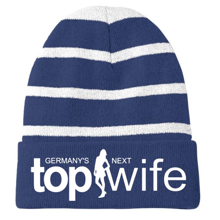 GermanyS Next Top Wife Striped Beanie with Solid Band