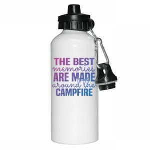 Glamping Nature Tent Camping Campfire Memories Mountain Gift Aluminum Water Bottle